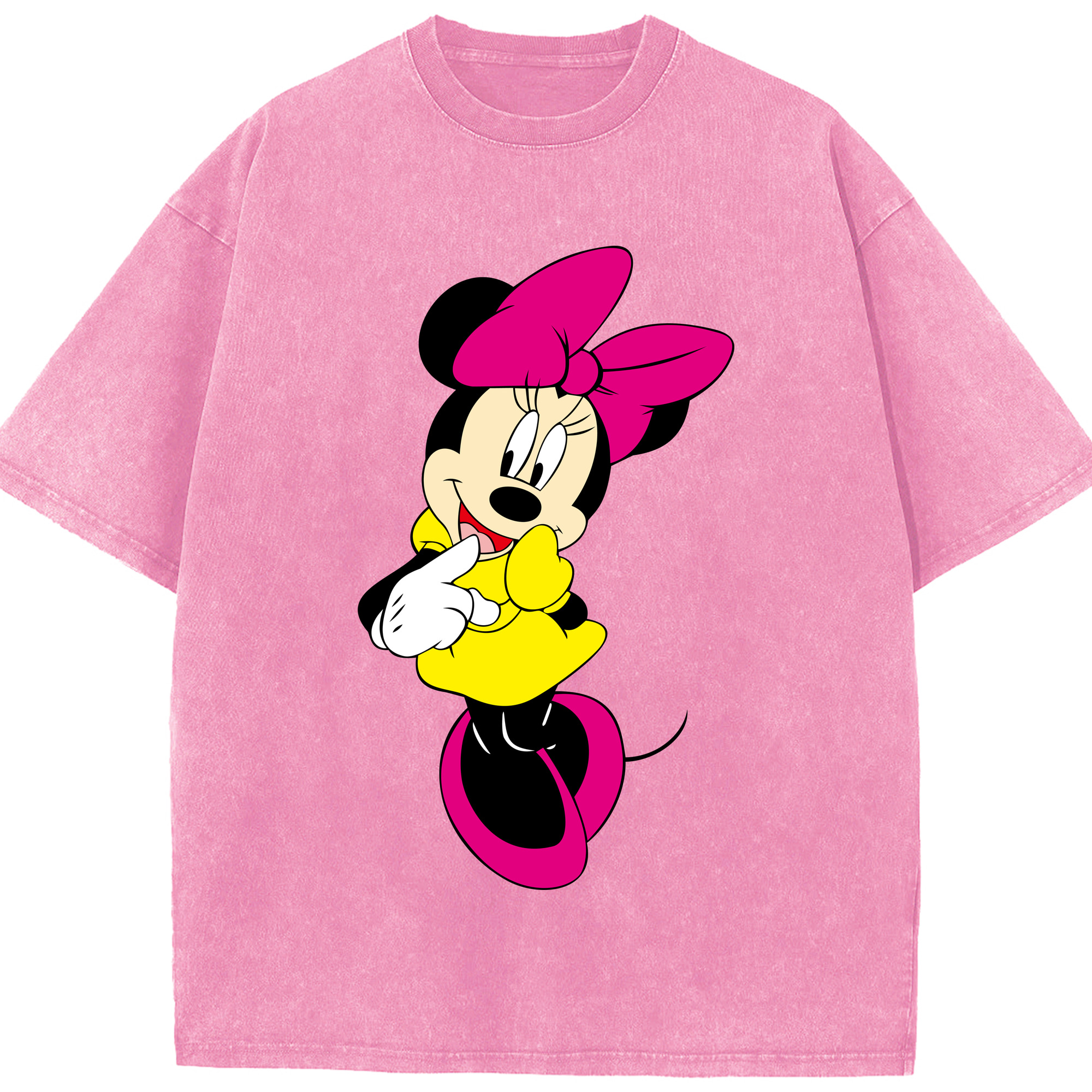 （画像用） ミッキーマウス Mickey Mouse 綿100% ヴィンテージ風 半袖Tシャツ（フロントプリント）